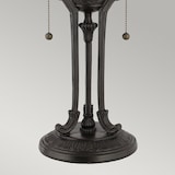 thumbnail of Lampada Da Scrivania Tiffany Indus Metallo Bronzo Vintage 2 Luci E27