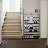 thumbnail of Relaxdays Schuhregal Stoff, HBT: 175,5x100x29 cm, für 50 Paar Schuhe, 10 Etagen, Stecksystem, XXL Schuhgestell, weiß