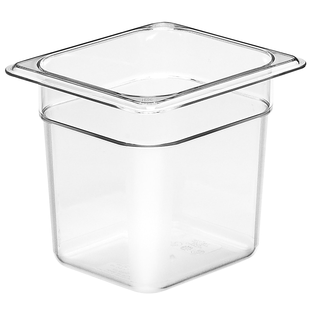 CAMBRO 66CW-135 - Recipiente GN 1/6 2,2 L - 16,2 x 17,6 x 15 cm - Transparente - Venta 1 unidad.