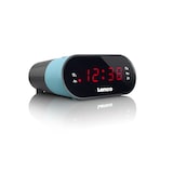 thumbnail of Lenco CR-07 Blue - FM-Radiowecker mit Sleeptimer und doppeltem Alarm - Blau