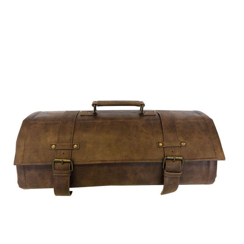 The bars borsa roll professionale in eco pelle cuoio ,completa