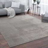 thumbnail of Teppich Kurzflor waschbar Unifarben Wohnzimmer schmutzabweisend Grau Rechteckig 100x200 | 100% Polyester | Florhöhe: 10 mm | pflegeleicht