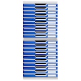 thumbnail of EXACOMPTA Cassettiera Modulo 302003D, sistema modulare a 10 cassetti A4, box PS monoblocco, dimensioni (PxlxAlt)  35x28,8x32 cm, gamma Office, blu
