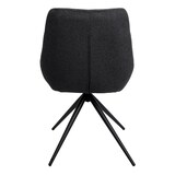 thumbnail of Conjunto de 6 cadeiras de sala de jantar HWC-M65, cadeira de cozinha cadeira de braços, giratória posição automática metal tecido/têxtil ~ antracite