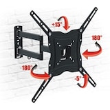 thumbnail of Soporte de Pared para Televisor TV 14" a 60" Pulgadas Giratorio, 45 kg, VESA 60x60mm hasta 400x400mm
