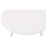 thumbnail of Couchtisch CAKOT - Kunststoff Weiß 50x50x40 cm | Sofatisch Rund Beistelltisch Wohnzimmertisch Klein