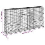 thumbnail of vidaXL Gabione mit Deckel 300x50x150 cm Verzinktes Eisen