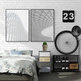 thumbnail of Rebecca Mobili Cassettiera Armadietto 4 Cassetti Legno Grigio Beige 72x40x29