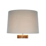 thumbnail of SalesFever candeeiro de pé | moldura madeira de troncos / sombra linho | L 35 x P 35 x A 170 cm | natural - branco