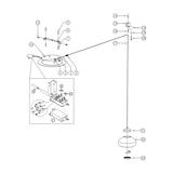 thumbnail of Arabella - Luminária pendente descentralizada âmbar - Fabas Luce - LED 8W regulável - Montagem descentralizada