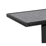 thumbnail of METRO PROFESSIONAL Tavolo da bistrot Barbados, alluminio/polirattan, 70 x 70 cm, piano del tavolo effetto legno, nero