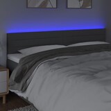 thumbnail of vidaXL LED Kopfteil Dunkelgrau 180x5x78/88 cm Stoff