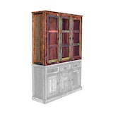 thumbnail of SIT Möbel Kastuitbreiding | 3 deuren met glasinzet | Oud hout gelakt | gekleurd | B 140 x D 40 x H 110 cm | 09134-98 | Serie RIVERBOAT