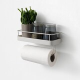 thumbnail of AQA Design Mensola in metallo c/portarotolo da cucina LYU bianco cm. L.31,5 P.11,5 H.14 MP02967