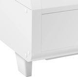 thumbnail of Romux® Kühlvitrine Weiß 2 Fachböden mit 2 Schiebetüren 100 Liter Zwangslufkühlung | Tischkühlvitrine Gebogenes Glas