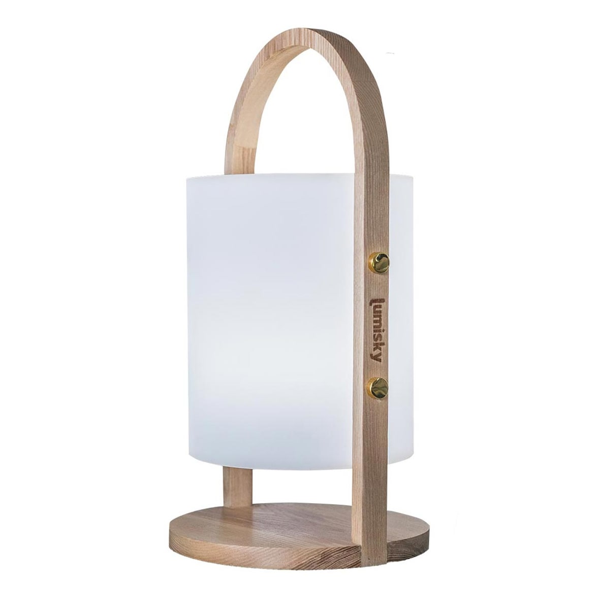 Lumisky Lanterne sans fil LED WOODY H37cm Bois Bois