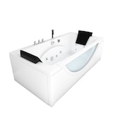 thumbnail of Whirlpool Pool Badewanne Eckwanne Wanne W81-C 180x90cm mit Farblichtherapie