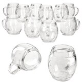 thumbnail of 12x Fußball Biergläser 0,5L geeicht Ball-Relief 12 Personen Bierkrüge aus Glas