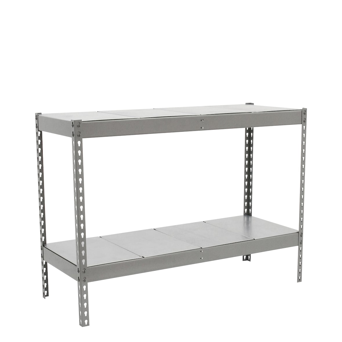 SimonRack Industrieregal, 900x1500x750 mm, 600 kg am Biegepunkt, 2 Metallböden, Garagenregal, Verzinkt- Simonforte