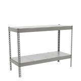 thumbnail of SimonRack Industrieregal, 900x1500x750 mm, 600 kg am Biegepunkt, 2 Metallböden, Garagenregal, Verzinkt- Simonforte