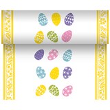 thumbnail of 6 Rollen Tischläufer, stoffähnlich, Airlaid 24 m x 40 cm Coloured Eggs