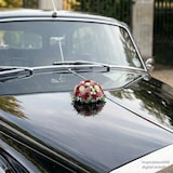 thumbnail of Nass Steckschaum Kugel 9x7cm mit Saugnapf für Auto Frischblumen Blumen Steckmasse Halbkugel Steckschwamm Floristikbedarf Autoschmuck Hochzeit Grün
