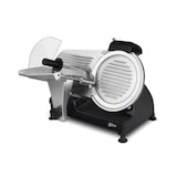 thumbnail of H.Koenig MSX252 elektrische worstsnijder, professioneel, snede 0-12 mm, mes 25 cm, ingebouwde slijper, 282 tpm, zwart