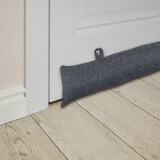 thumbnail of Relaxdays Zugluftstopper, Windstopper Tür & Fenster, weiche Türschlange, Sandfüllung, Kälteschutz, 76 cm, Stern, grau