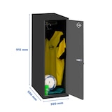 thumbnail of Metallschrank Single mini zerlegt 1 Tür ANTHRACITE/ANTHRACITE 915x300x500 mm (Höhe x Länge x Breite)