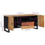 thumbnail of Helloshop26 - Multimedia tv-meubel tv-plank tv-dressoir eetkamer woonkamer slaapkamer 105 x 33,5 x 46 cm massief en bewerkt 02_0025680