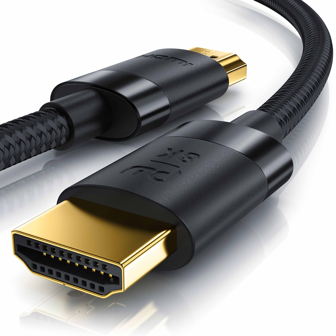 Primewire - 4m High Speed 8K HDMI Kabel 2.1 mit Ethernet ARC 3D 4K Ultra HD 7680x4320 @ 120 Hz PS4 360 TV OLED PC Laptop Beamer Monitor - Schwarz