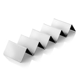 thumbnail of 6x Snackpresenter mit 4 Ablagen, 35 x 10 x 5 cm, Edelstahl