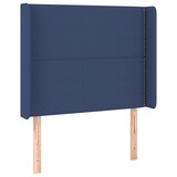 thumbnail of vidaXL LED Kopfteil Blau 93x16x118/128 cm Stoff
