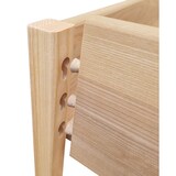 thumbnail of Metallfreies Einzelbett Esche Massivholz 120x200 Holzbett V-60.90-12K