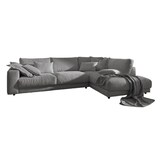 thumbnail of KAWOLA Sofa MADELINE Ecksofa Cord grau Recamiere rechts