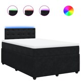 thumbnail of vidaXL Boxspringbett mit Matratze Schwarz 120x200 cm Samt