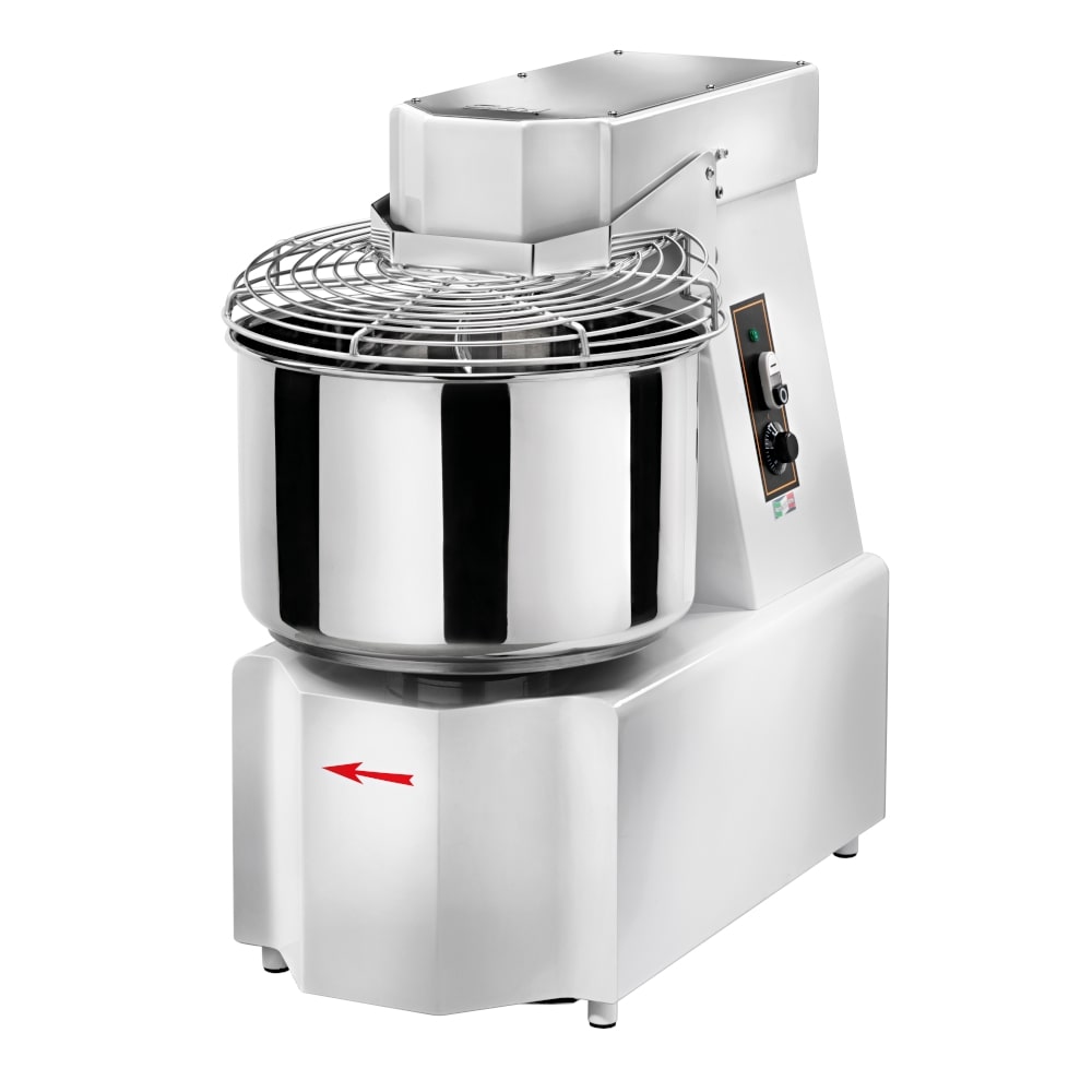 Impastatrice a Spirale S50 Capacità vasca 50 l - Monofase - 3 velocità