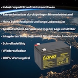 thumbnail of Kompatibler Accu Elektro Roller Scooter Elektromobil 24V 2x 12V 12Ah AGM Akku