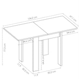 thumbnail of Dmora Tavolo allungabile Comer, Consolle estensibile multiposizione,Tavolo consolle ausiliare pieghevole, 79/134x67h79 cm, Bianco