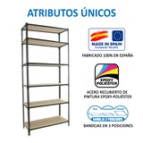 thumbnail of SimonRack Schwerlastregal 2500x1200x500 mm, 6 Ebenen, Holzböden, 200 kg Tragkraft pro Ebene, Anthrazit - Maderclick