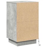 thumbnail of Cabinet de chevet avec tiroir Gris béton 39 x 34,5 x 65 cm Modèle Moderne Perle