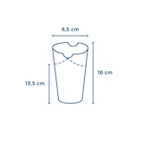 thumbnail of Vasos Fritas Con Cierre 22 Oz - 660 Ml 220 + 18 Pe G/M2 8,5X18 Cm Negro Cartoncillo (50 unidades)
