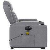 thumbnail of vidaXL Elektrischer Massagesessel mit Aufstehhilfe Hellgrau Stoff