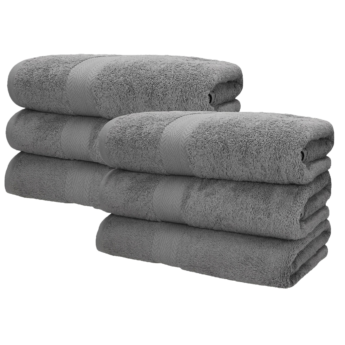 Betz 6 Stück Saunatücher Premium 70x200 cm anthrazit