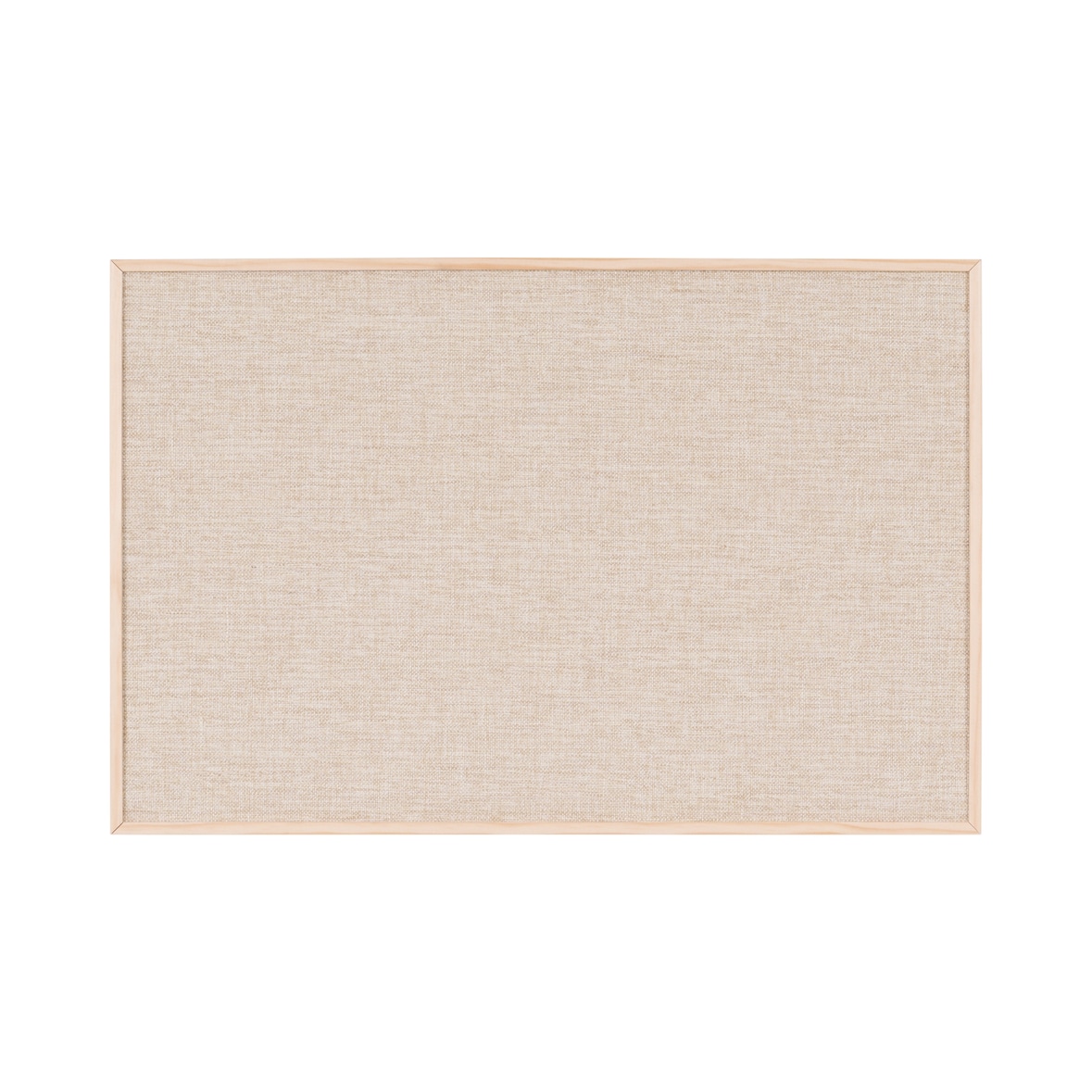 Pizarra de avisos Bi-Office Earth New Basic, 88,5x58,5 cm, Superficie de Tela Bianco, Marco de Pino PEFC