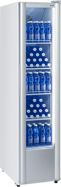 KBS Glastürkühlschrank KBS 326 G Slim weiß