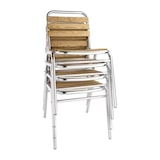 thumbnail of Chaises bistro frêne et aluminium | Bolero - GK997