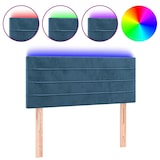 thumbnail of vidaXL LED Kopfteil Dunkelblau 90x5x78/88 cm Samt