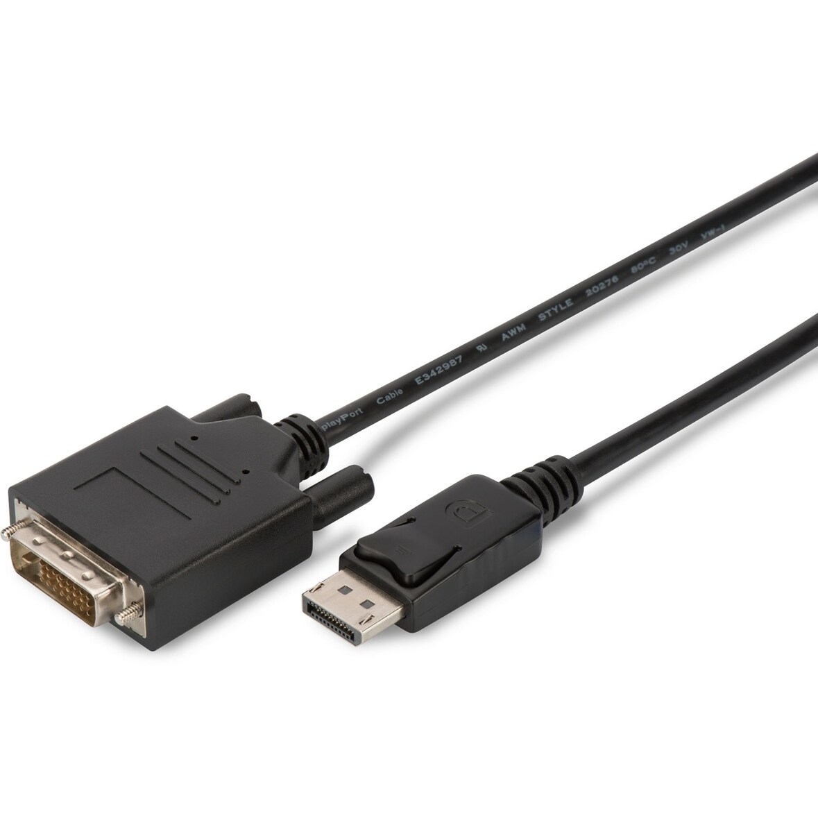 ASSMANN DisplayPort Adapterkabel DP-DVI 1.0m DP 1.1a  sw.