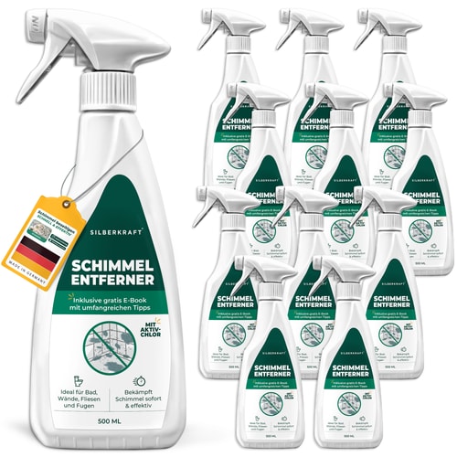 Schimmelentferner mit E-Book - Gegen Schimmel & Stockflecken: 12 x 500 ml
